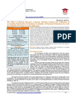  The Effect of Human Resource Capacity, Internal Control and Utilization of Accounting Information Technology