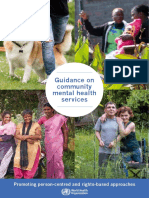 WHO 2021 Guidance On Community Mental Health Services
