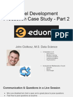 Eduonix - Model Development Production Case Study - Part 2-Slides