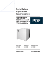 Installation Operation Maintenance: Light Commercial Split System 5-20 Tons TTA Model 50 HZ