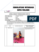 Jurnal Singkat Pembiasaan Diri