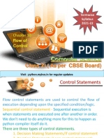 CBSE Class XI Flow Control Syllabus