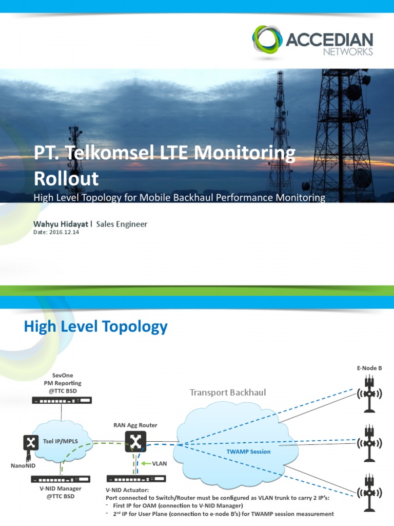 PT. Telkomsel LTE Monitoring Rollout: High Level Topology For Mobile ...
