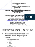 Law and Disciplinary Process of The The New Jersey State Board of Real Estate Appraisers
