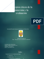 Aspectos Éticos en La Evaluación y Recomendaciones de La Entrevista