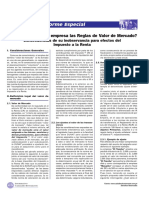 Reglas de valor de mercado y consecuencias en el IR