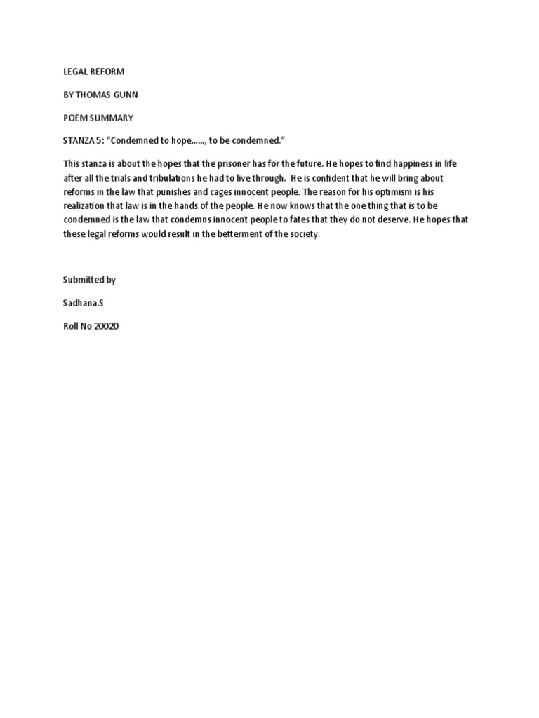 Legal Reform Summary PDF