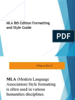 MLA 8th Edition Formatting and Style Guide