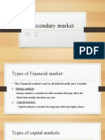 Presentation On Secondary Market