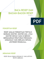 MEMBACA RESEP DAN BAGIAN-BAGISN RESEP Kelompok 11