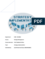 SM Strategy Implementation