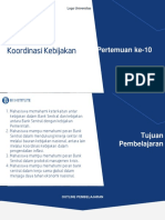 10 - Koordinasi Kebijakan