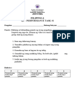 Performance Task2 - Q2 in Filipino