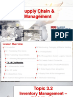 MA4850 Supply Chain & Logistics Management