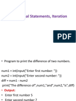 Conditional Statements