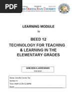 Beed 12 Technology For Teaching & Learning in The Elementary Grades