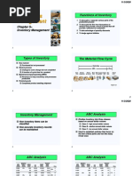 Operations Management: Functions of Inventory