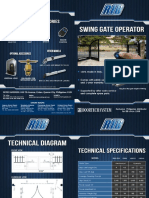 Standard accessories swing gate operator technical diagram