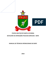 Manual de Técnicas Operacionais do BOPE 2018