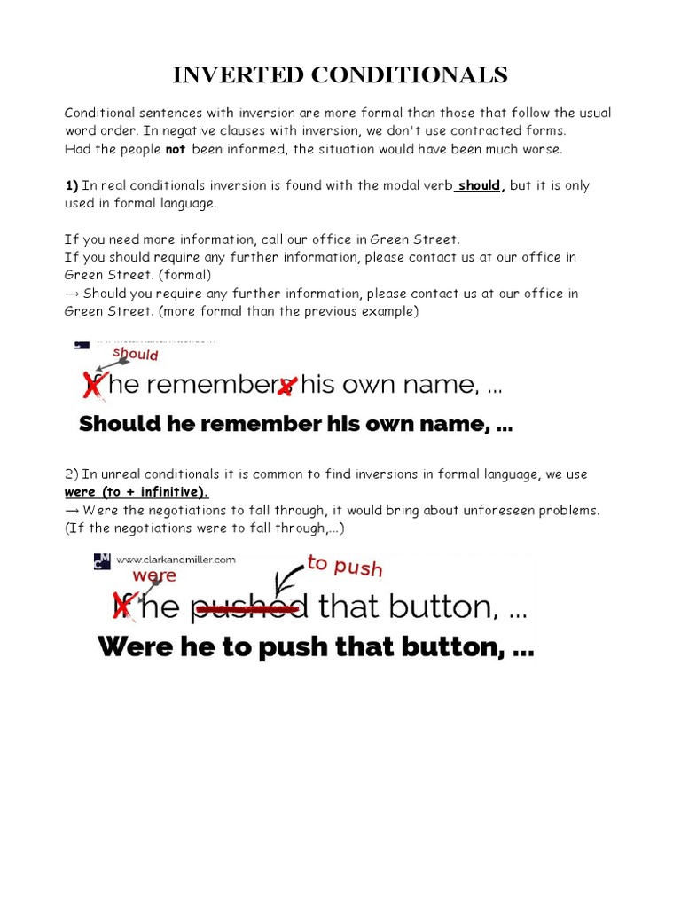 Inverted Conditionals | PDF