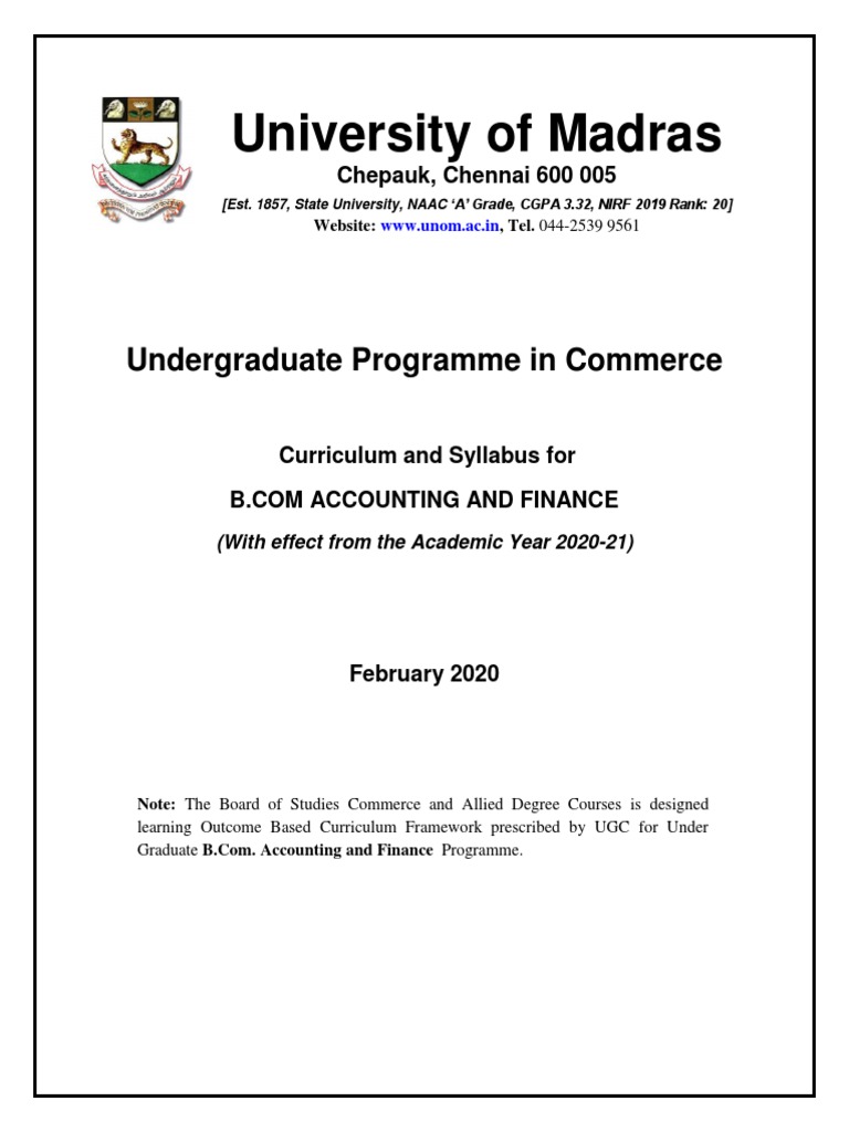 Syllabus PDF Budget Accounting