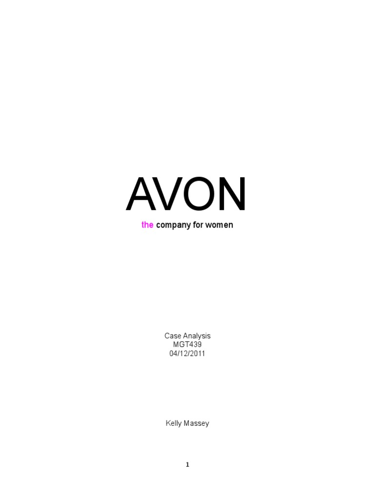 Avon Case Analysis: Vision, Mission, and Strategy | PDF | Sales | Cosmetics