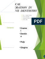 Biological Consideration: IN Operative Dentistry