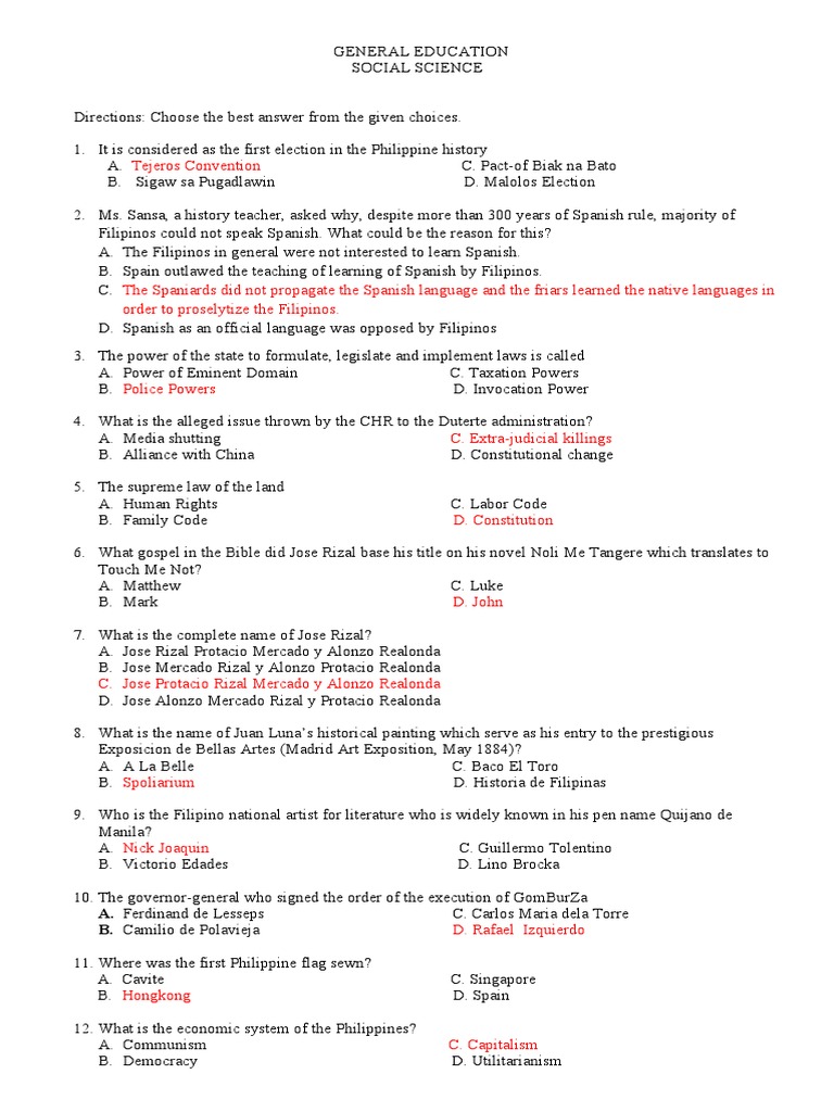 Understanding Philippine History Concepts | PDF | President Of The ...