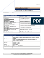 Projeto pedagógico e componentes curriculares do curso de bacharelado em ciência política