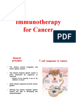 Immunotherapy for Cancer T cell Responses and Checkpoint Blockade