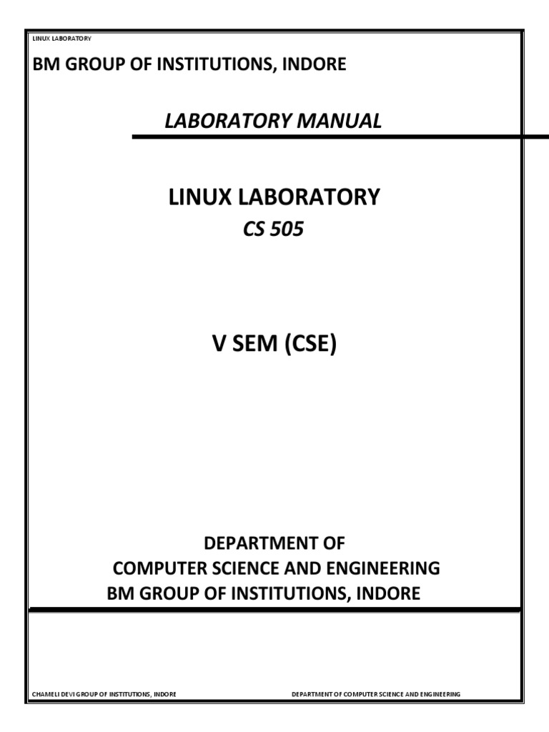 CS 505 Linux Laboratory Manual Updated 1632739076 PDF Proxy