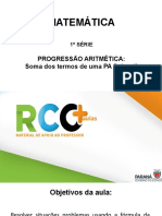 1serie 86 Progressão Aritmetica Soma Dos Termo Pa Finita Ii