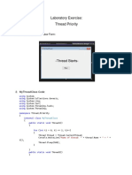 Laboratory Exercise: Thread Priority: 1. Frmtrackthread Window Form