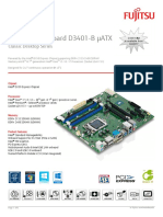 FUJITSU Mainboard D3401-B ATX: Data Sheet