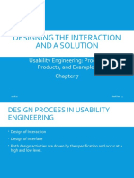 Designing The Interaction and A Solution: Usability Engineering: Process, Products, and Examples
