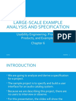 Large-Scale Example Analysis and Specification: Usability Engineering: Process, Products, and Examples