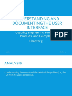 Understanding and Documenting The User Interface: Usability Engineering: Process, Products, and Examples