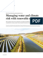 Managing Water and Climate Risk With Renewable Energy