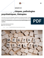 QCM _ UE 2.6 Troubles psychiques, pathologies psychiatriques, thérapies _ Futur infirmier