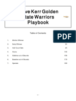 Steve Kerr Golden State Warriors Playbook