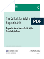 The Outlook For Sulphur and Sulphuric Acid. Creon