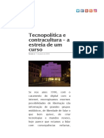 Tecnopolítica e contracultura