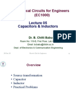 Electrical Circuits For Engineers (EC1000) : Capacitors & Inductors