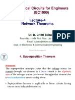 Electrical Circuits For Engineers (EC1000) : Lecture-4 Network Theorems