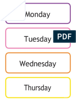 Daily Calendar and Weather Chart