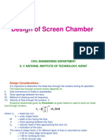 Design of Screen Chamber: Civil Engineering Department S. V. National Institute of Technology, Surat