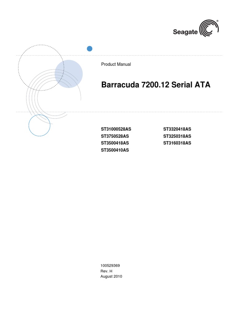 Barracuda Hdd Manual | Hard Disk Drive | Computer Architecture