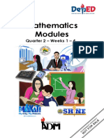Mathematics Modules: Quarter 2 - Weeks 1 - 4