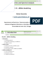 Time Series and Spectral Analysis Part III. ARIMA Modelling: Sonia - Gouveia@ua - PT