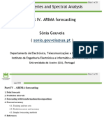 Time Series and Spectral Analysis Part IV. ARIMA Forecasting